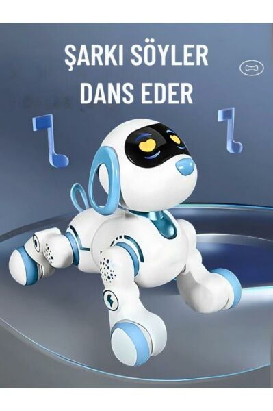 Uzaktan Kumandalı Çok Fonksiyonlı Akıllı Aktivite & Eğlence Robot Köpek