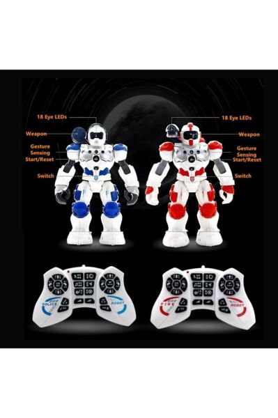 Hero Planet Fighter kızılötesi kontrollü robot, hareket kontrolü, ışık ve ses, atış fonksiyonu