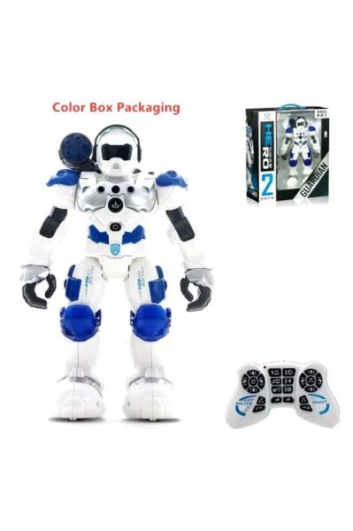 Hero Planet Fighter kızılötesi kontrollü robot, hareket kontrolü, ışık ve ses, atış fonksiyonu