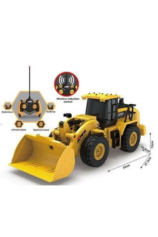 Uzaktan Kumandalı Buldozer Şarj Edilebilir 6 Kanallı Tam Fonksiyonlu Rc Kamyon Traktör 2.4G Oyuncak