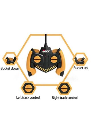 Uzaktan Kumandalı Buldozer Şarj Edilebilir 6 Kanallı Tam Fonksiyonlu Rc Kamyon Traktör 2.4G Oyuncak