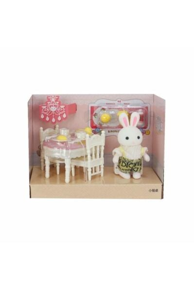 Bay Dreamy Mini Tavşan Aksesuarlı Yemek Masası Seti