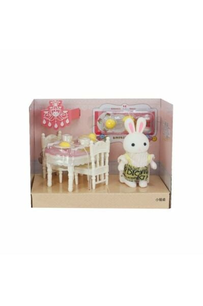 Bay Dreamy Mini Tavşan Aksesuarlı Yemek Masası Seti