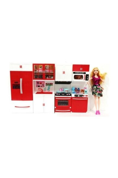 My Little Chefs 4'lü Eklemli Et Bebek Ve Mutfak Seti