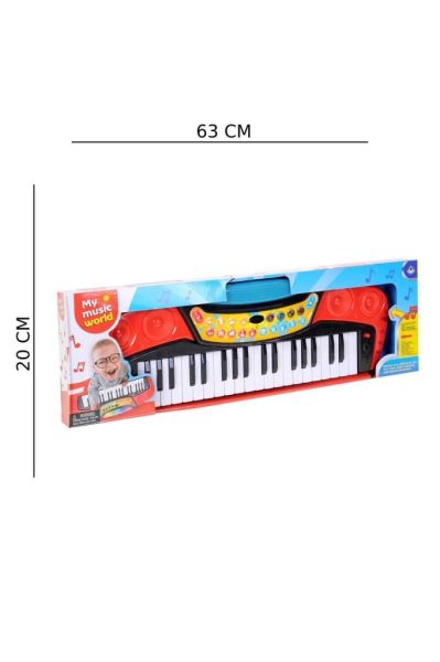 Çocuklar İçin My Music World Elektronik Klavye Oyuncağı - Işıklı 37 Tuşlu Piyano Müzik Aletleri