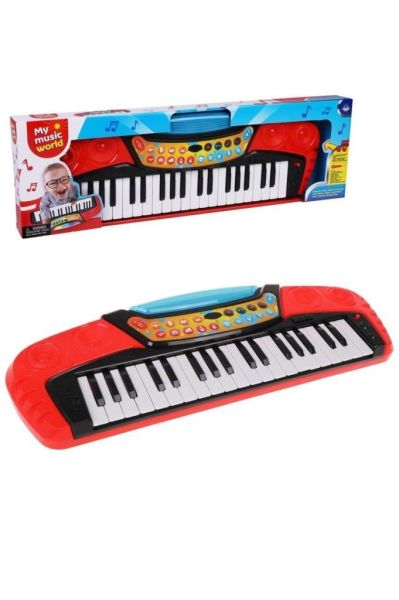 Çocuklar İçin My Music World Elektronik Klavye Oyuncağı - Işıklı 37 Tuşlu Piyano Müzik Aletleri