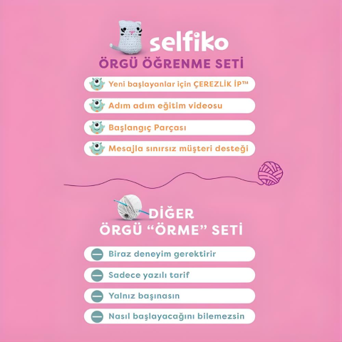 Kedoli Örgü Öğrenme Seti