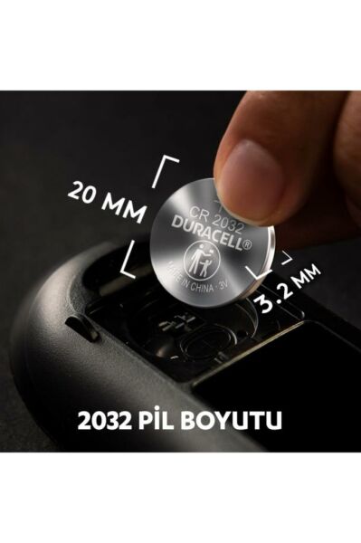 Duracell Özel 2032 Lityum Düğme Pil 3V, 2’li paket (DL2032/CR2032)
