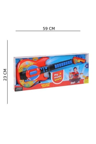 Elektrikli Müzik Gitar Oyuncak Oyun Seti Işıklı ve Sesli Erkek Kız Çocuklar İçin
