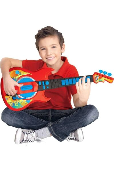 Elektrikli Müzik Gitar Oyuncak Oyun Seti Işıklı ve Sesli Erkek Kız Çocuklar İçin