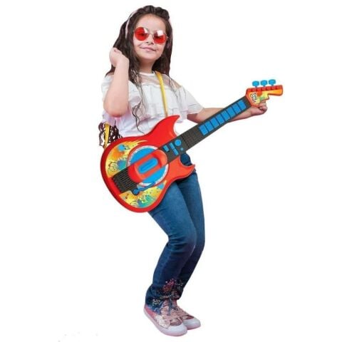 Elektrikli Müzik Gitar Oyuncak Oyun Seti Işıklı ve Sesli Erkek Kız Çocuklar İçin