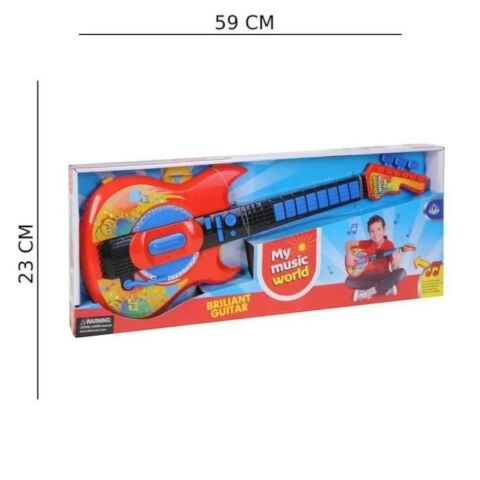 Elektrikli Müzik Gitar Oyuncak Oyun Seti Işıklı ve Sesli Erkek Kız Çocuklar İçin