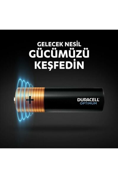 Duracell Optimum Aa Alkalin Kalem Pil, 1,5 V Lr6/mn1500, 4’lü Paket