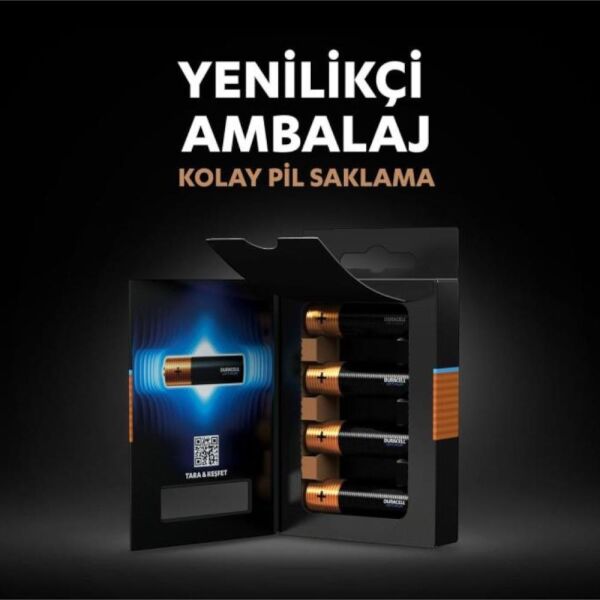 Duracell Optimum Aa Alkalin Kalem Pil, 1,5 V Lr6/mn1500, 4’lü Paket
