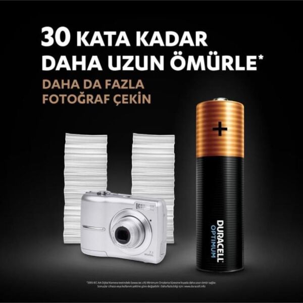 Duracell Optimum Aa Alkalin Kalem Pil, 1,5 V Lr6/mn1500, 4’lü Paket