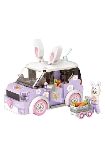 Loz Mini Blok Tatlı Tavşan Havuç Arabası 242 Parça 4208