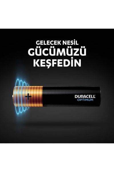 Duracell Optimum Aaa Alkalin Ince Kalem Pil, 1,5 V Lr03/mn2400, 4’lü Paket
