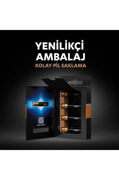Duracell Optimum Aaa Alkalin Ince Kalem Pil, 1,5 V Lr03/mn2400, 4’lü Paket