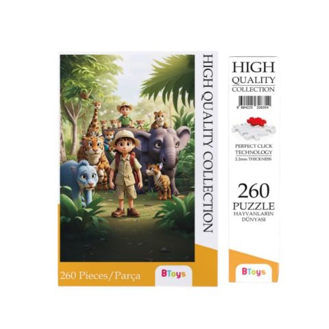 Hayvanların Dünyası - 260 Parça Puzzle