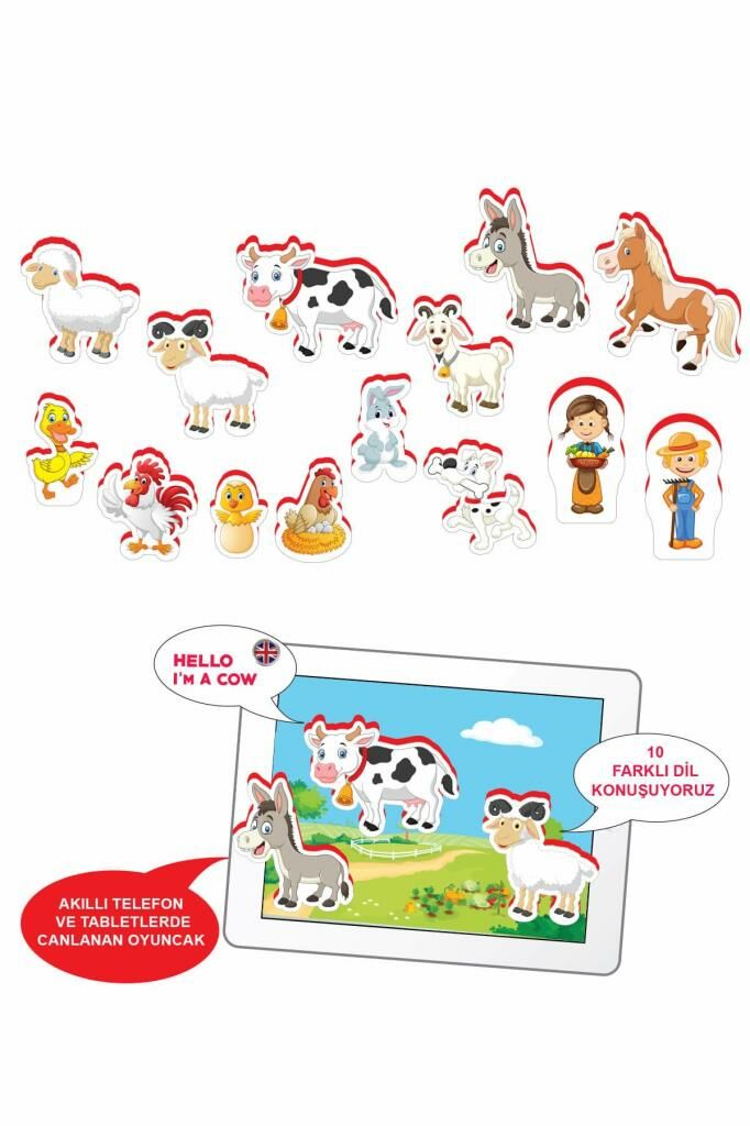 Akar Jagu Konuşan Oyuncak Mini Play Set Çiftlik