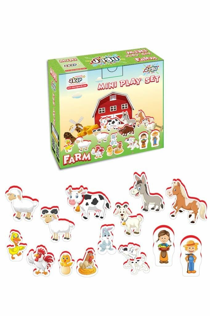 Akar Jagu Konuşan Oyuncak Mini Play Set Çiftlik