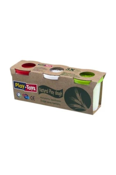 Play Toys Naturel 3lü Oyun Hamuru