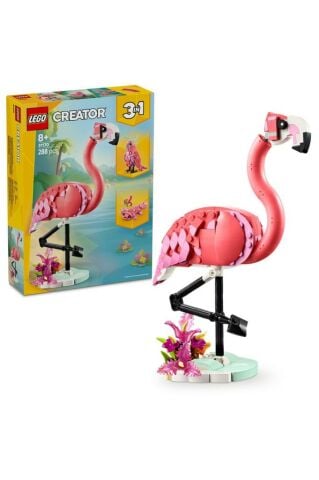 LEGO ® Creator 3’ü 1 Arada Vahşi Hayvanlar: Pembe Flamingo 31170 - 8+ Oyuncak Yapım Seti (288 Parça)