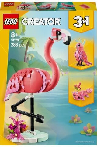 LEGO ® Creator 3’ü 1 Arada Vahşi Hayvanlar: Pembe Flamingo 31170 - 8+ Oyuncak Yapım Seti (288 Parça)