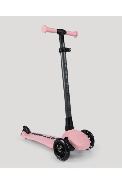 LC Let's Ride Two Işıklı Katlanabilir 3 Tekerlekli Scooter Pembe
