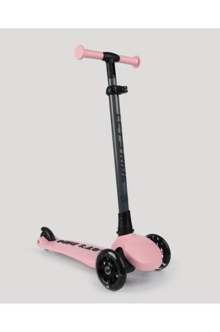 LC Let's Ride Two Işıklı Katlanabilir 3 Tekerlekli Scooter Pembe