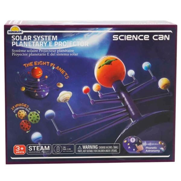 Sesli ve Işıklı Güneş Sistemi Gezegen Projektör 14 Parça