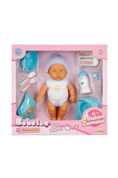 Bebelou Bakım Zamanı Sesli Gülen Ağlayan Bebek 32 cm