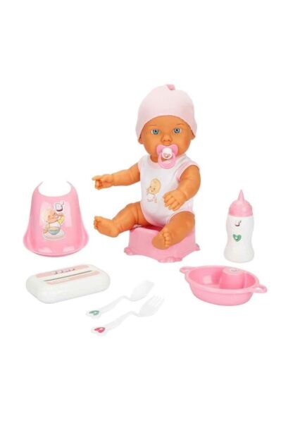 Bebelou Bakım Zamanı Sesli Gülen Ağlayan Bebek 32 cm