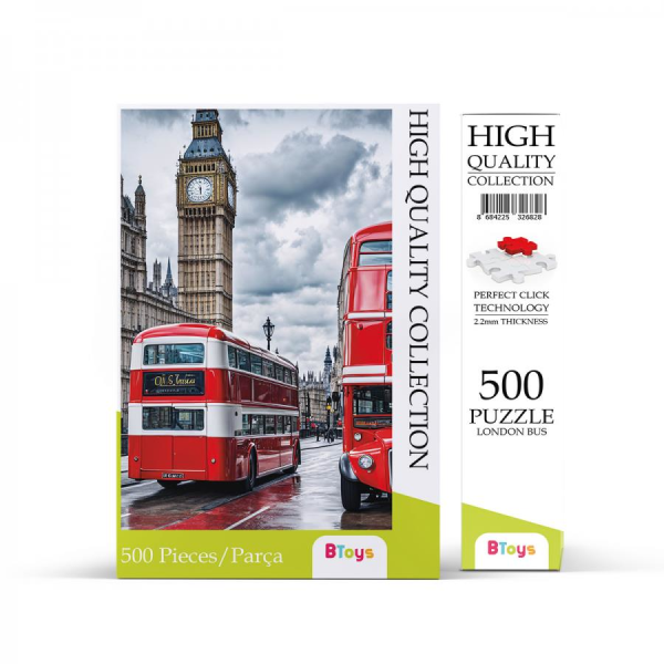 Londra Otobüsü - 500 Parça Puzzle