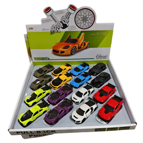 1:64 Çek Bırak Yarış Arabası Metal Display