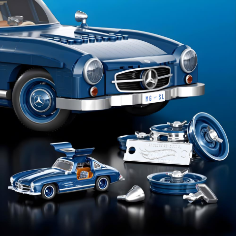 Hot Wheels Premium Serisi Mercedes-Benz 300 SL Araba Yapım Seti 1600 Parça HWW25