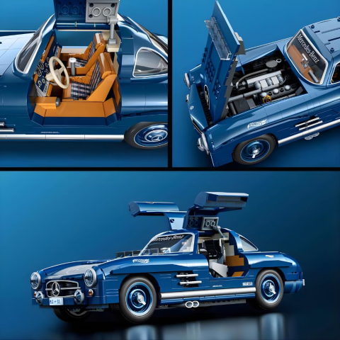 Hot Wheels Premium Serisi Mercedes-Benz 300 SL Araba Yapım Seti 1600 Parça HWW25