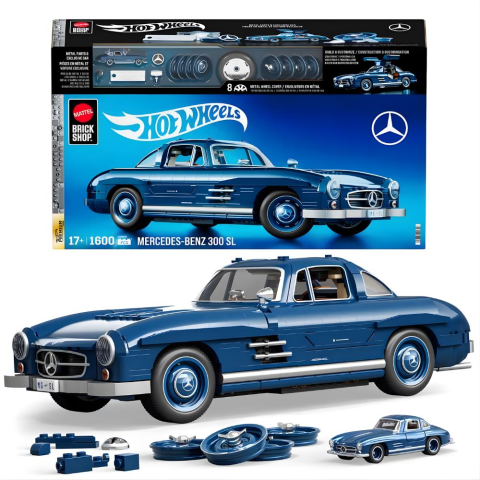 Hot Wheels Premium Serisi Mercedes-Benz 300 SL Araba Yapım Seti 1600 Parça HWW25