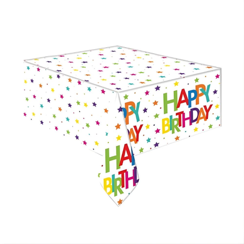 Superstar Doğum Günü Masa Örtüsü 120 X 180