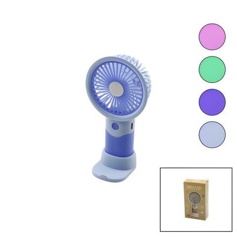 Şarjlı Mini Fan Cep Telefon Tutuculu 4 Asorti