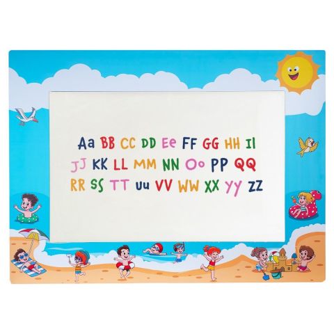 Tatil Temalı Ahşap Anaokulu Kreş Yazı Tahtası