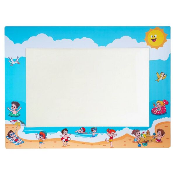 Tatil Temalı Ahşap Anaokulu Kreş Yazı Tahtası