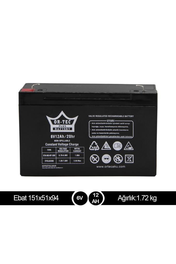 ORTEC 6V.12AH. AKÜ