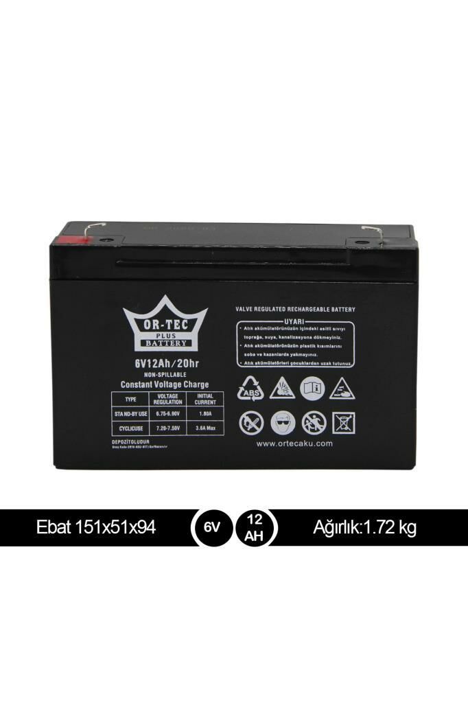 Ortec 6V.12AH. Akü