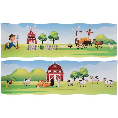 Çiftlik Temalı Ahşap Anaokulu Kreş Askılık