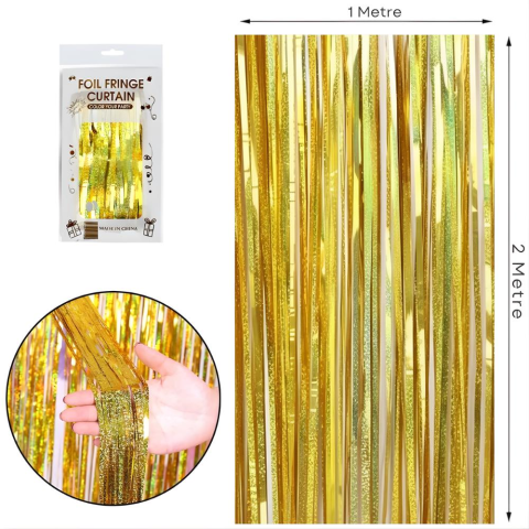 İthal Metalize Hologram Perde