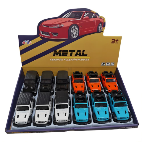 1:36 Çek Bırak Araba Metal Off Road Cip