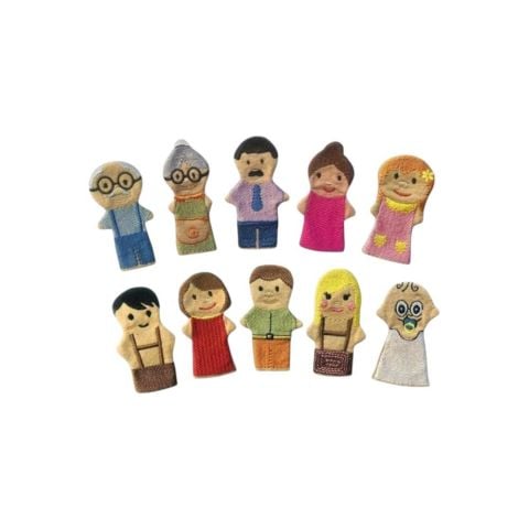 İnsanlar Parmak Kukla Seti 10'lu