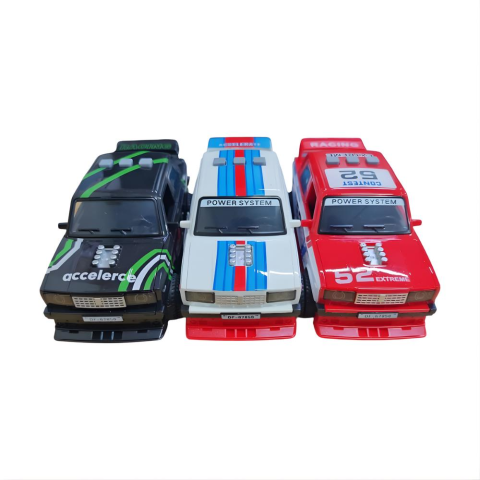 Kutulu Metal 6'lı Sesli Duman Atan Çek Bırak Araba