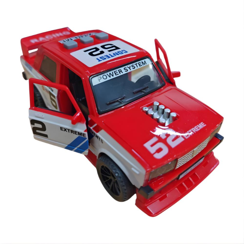 Kutulu Metal 6'lı Sesli Duman Atan Çek Bırak Araba